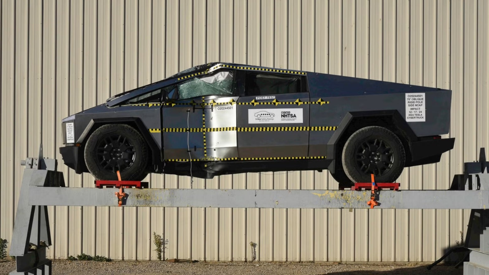 Cybertruck Surprises Critics with Perfect Safety Rating from NHTSA