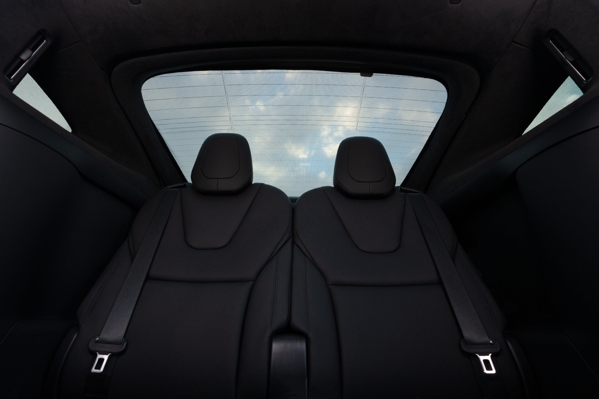 Model X sunshade bundle, easy protection from the sun in the model X - back + side