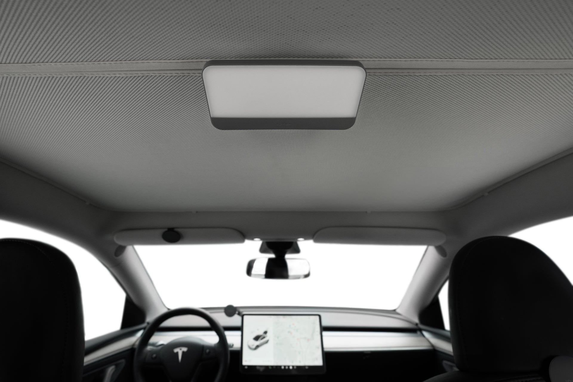 Tesla LED Magsafe - LED magsafe attached to the sunshade with two jowua accessories - 