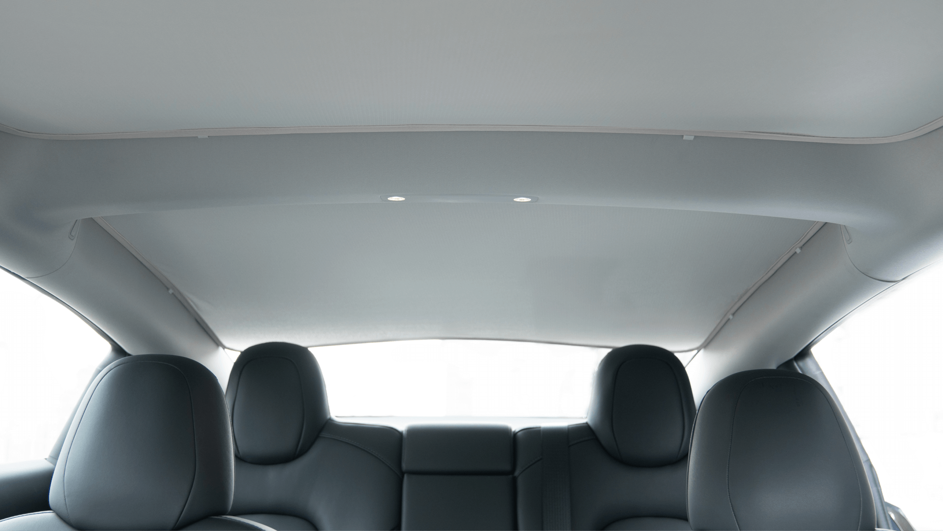 Model 3 Highland Glass Roof Sunshade (Shanghai/China Version) Eclipse version high protection against the heat installed in the white interior Tesla