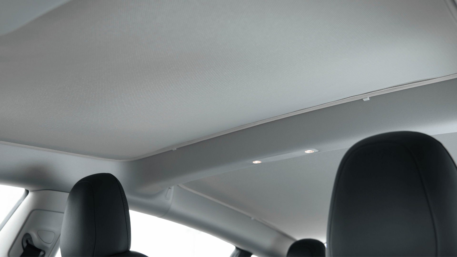 Model 3 Highland Glass Roof Sunshade (Shanghai/China Version) Eclipse version high protection against the heat with white interior