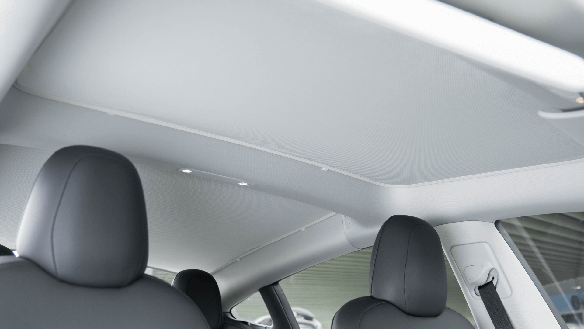 Model 3 Highland Glass Roof Sunshade (Shanghai/China Version) Eclipse version high protection against the heat with white interior good